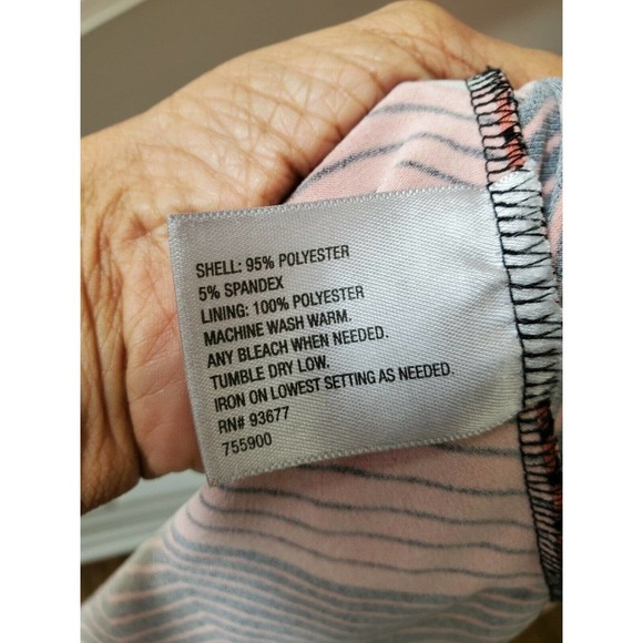 Worthington Women's Multicolor Polyester Scoop Neck Sleeveless Long Maxi Dress L - Picture 10 of 14